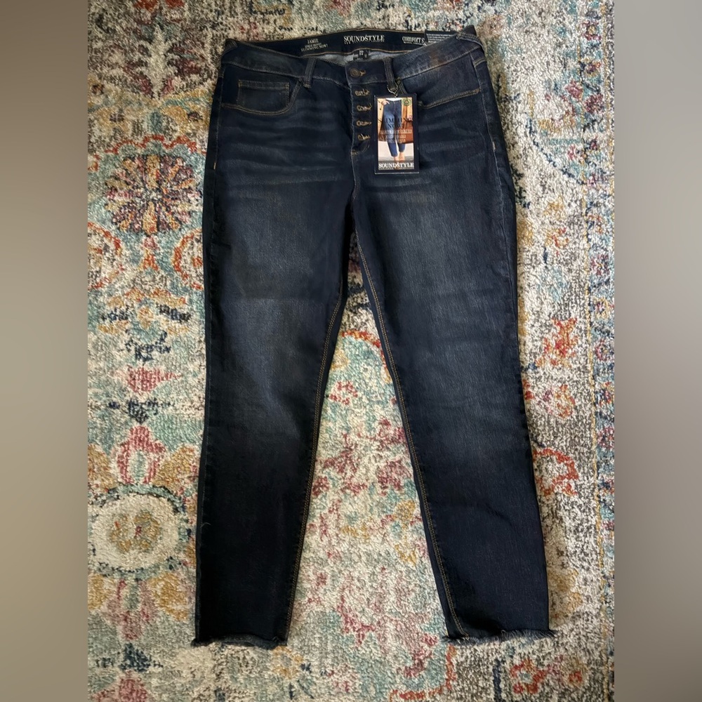 NWT sound/style skinny jeans 14